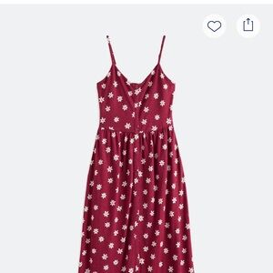 Market & Spruce Burgundy Floral Dress